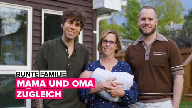 Bunte Familie: Mama und Oma zugleich